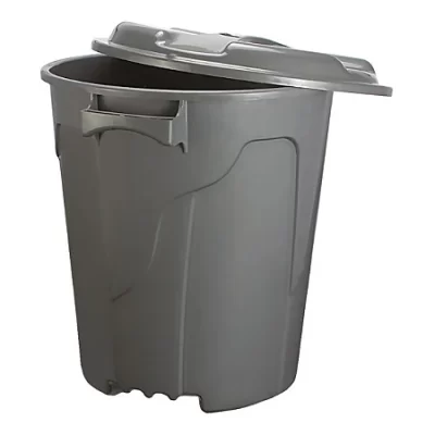 BALDE COM TAMPA 54L CINZA 9105CZ - RISCHIOTO