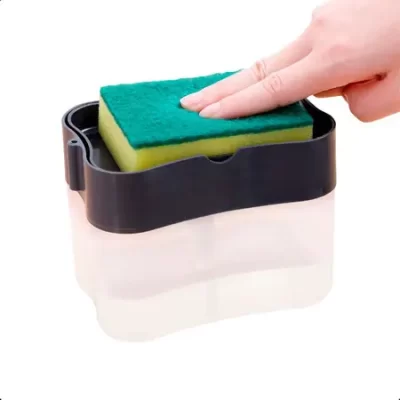 PORTA DETERGENTE E PORTA ESPONJA 2 EM 1