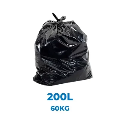 SACO P/ LIXO 200L PRETO REFORÇADO M15 - SOS