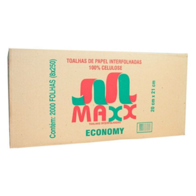 PAPEL TOALHA 2000FLS 100% CELULOSE ECONOMY