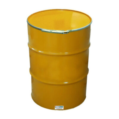 TAMBOR METAL 200L TAMPA REMOVIVEL - AMARELO
