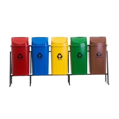 SUPORTE PARA LIXEIRA BASCULANTE 5 LUGARES