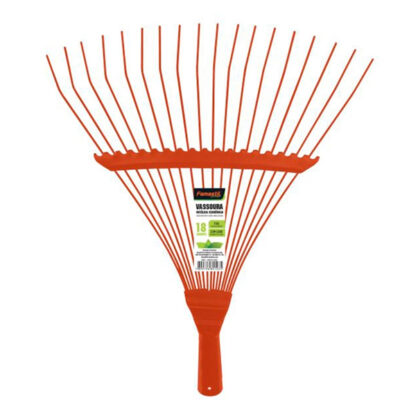 VASSOURA VARRE GRAMA METAL FIXA C/ CABO