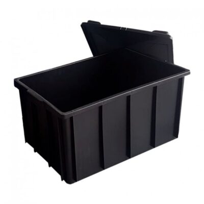 CAIXA ORGANIZADORA COM TAMPA 61 LTS PRETA -