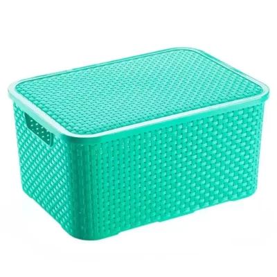 CAIXA ORGANIZADORA 15 LTS C/ TAMPA VERDE