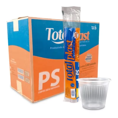 COPO DESC. 50ML TRANSP. (100UND) - TOTAL PLAST