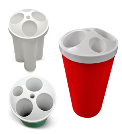 LIXEIRA PARA COPO CILINDRO - BRALIMPIA