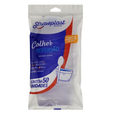 COLHER DESCARTAVEL REFEIÇÃO C/ (50UND)